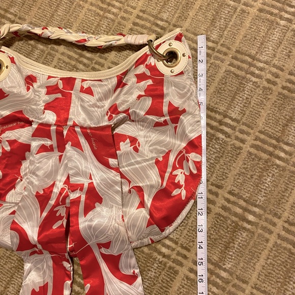 😊Francesco Biasia Unique Silk Scarf Shoulder Bag - Picture 10 of 13